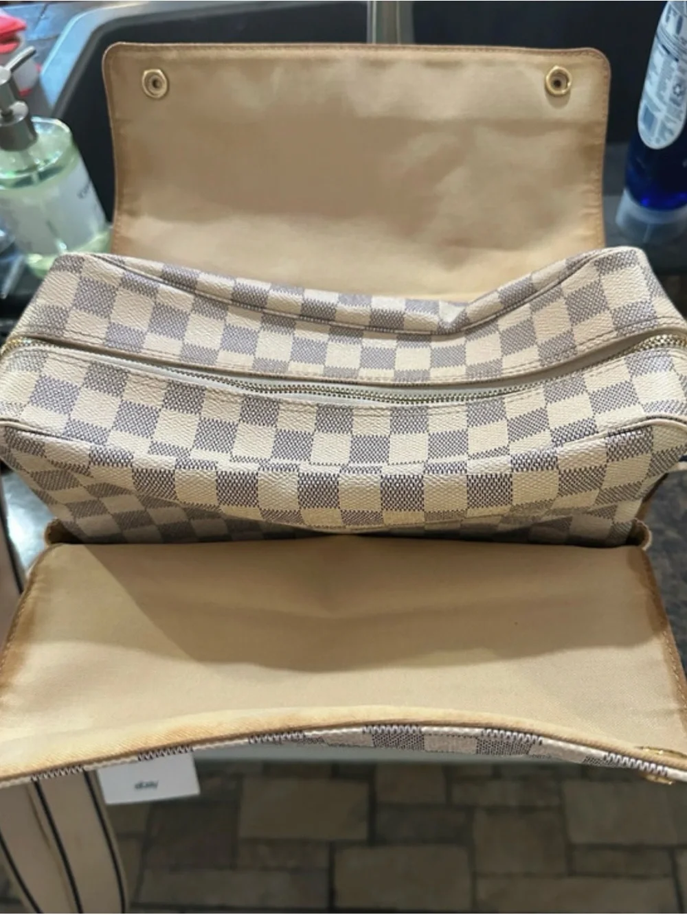 Louis Vuitton Damier Azur Naviglio messenger bag